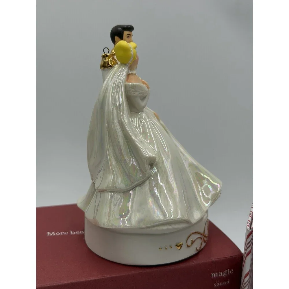 Hallmark Keepsake Disney Cinderella Wedding Porcelain Magic Sound Ornament